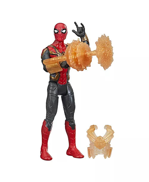 Marvel Spider-Man 6-Inch Mystery Web Gear Iron Spider Integrated Suit, Ages 4 and Up