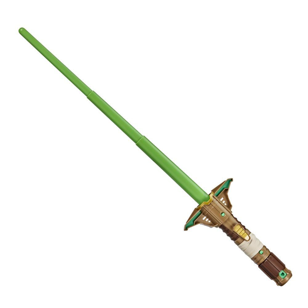 Star Wars Lightsaber Forge Yoda Extendable Green Lightsaber Customizable Roleplay Toy, Ages 4 and Up